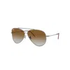 Ray Ban Aviator Reverse Gradient-lens Sunglasses In Gunmetal