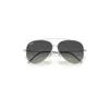 Ray Ban Aviator Reverse Sunglasses Silver Frame Grey Lenses 62-11 In Silver