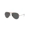 Ray Ban Sunglasses Unisex Aviator Rose Gold - Rose Gold Frame Grey Lenses 62-14 In Rose Gold