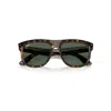 Ray Ban Boyfriend Reverse Sunglasses Dark Havana Frame Green Lenses 56-18 In Dark Havana