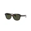 Ray Ban Erik Sunglasses Havana Frame Green Lenses 51-20 In Havana