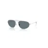 Ray Ban Sunglasses Unisex Explorer Iv - Silver Frame Blue Lenses Polarized 60-18 In Silver
