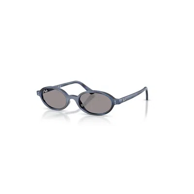 Ray Ban Khal Bio-based Sonnenbrillen Havana Blau Fassung Grau Glas 51-20