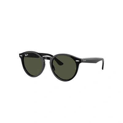 Ray Ban Sunglasses Unisex Larry - Black Frame Green Lenses 49-21 In Schwarz
