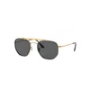 Ray Ban Marshal Ii Sunglasses Gold Frame Grey Lenses 52-23 In Gold