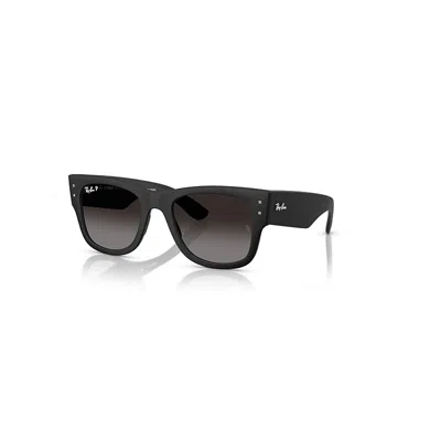 Ray Ban Mega Wayfarer Liteforce Sonnenbrillen Sand Schwarz Fassung Grau Glas Polarisiert 52-21