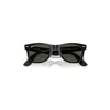 Ray Ban Original Wayfarer Classic Sunglasses Black On Transparent Frame Green Lenses 50-22 In Black