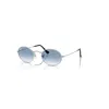 Ray Ban Oval-frame Sunglasses In Silber