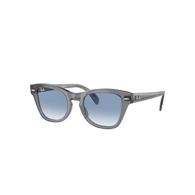 Ray Ban Rb0707s Sonnenbrillen Grau Transparent Fassung Blau Glas 50-21 In Transparent Grey