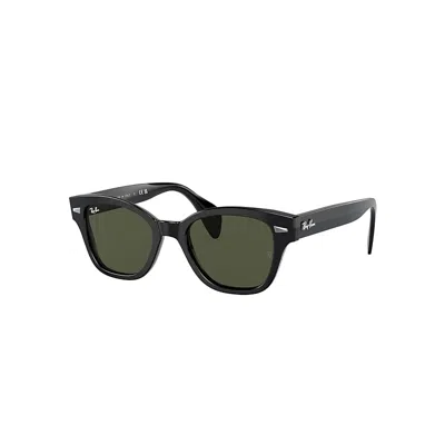 Ray Ban Sunglasses Unisex Rb0880s - Black Frame Green Lenses 52-19