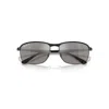 Ray Ban Rb3671ch Chromance Sunglasses Black Frame Silver Lenses Polarized 60-16 In Black