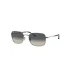 Ray Ban Sunglasses Unisex Rb3706 - Gunmetal Frame Grey Lenses 54-20 In Gunmetal