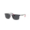 Ray Ban Rb3726m Scuderia Ferrari Collection Sonnenbrillen Gunmetal Fassung Grau Glas 57-18 In Gunmetal
