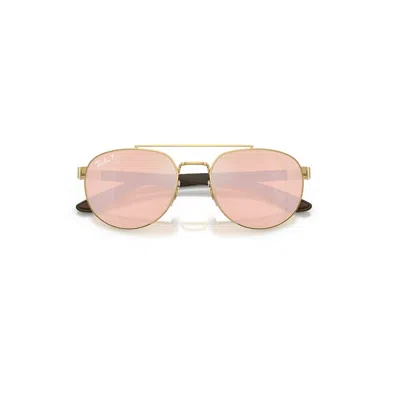 Ray Ban Rb3736ch Chromance Liteforce Sunglasses Brown Frame Orange Lenses Polarized 56-19