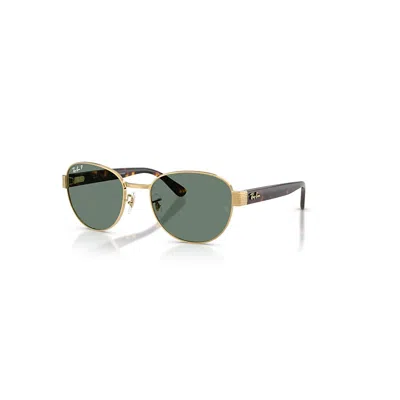 Ray Ban Sunglasses Unisex Rb3766ch Chromance - Havana Frame Grey Lenses Polarized 54-20 In Brown