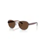 Ray Ban Sunglasses Unisex Rb3766ch Chromance - Striped Brown Frame Brown Lenses Polarized 54-20 In Brown