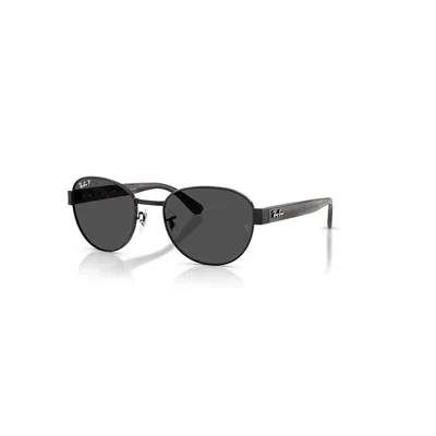 Ray Ban Sunglasses Unisex Rb3766ch Chromance - Striped Grey Frame Grey Lenses Polarized 54-20