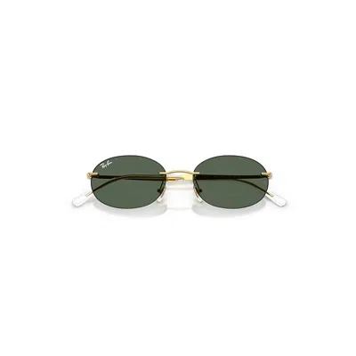 Ray Ban Rb3767 Sunglasses Arista Gold Frame Green Lenses 54-18