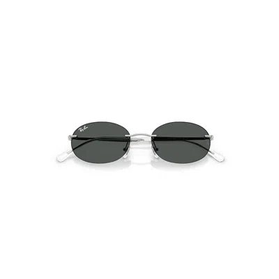 Ray Ban Rb3767 Sunglasses Silver Frame Grey Lenses 54-18