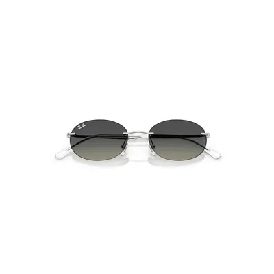 Ray Ban Rb3767 Sunglasses Silver Frame Grey Lenses 54-18