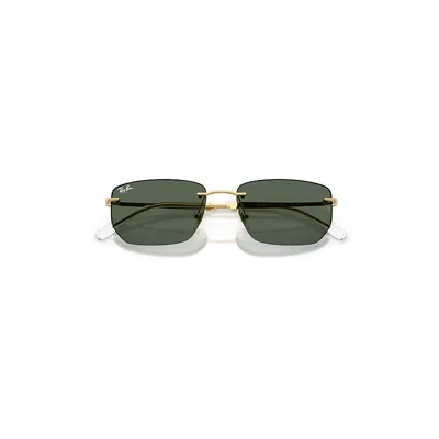 Ray Ban Rb3768 Sunglasses Arista Gold Frame Green Lenses 56-17