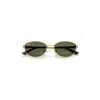 Ray Ban Rb3774d Sunglasses Arista Gold Frame Green Lenses Polarized 55-19 In Gold