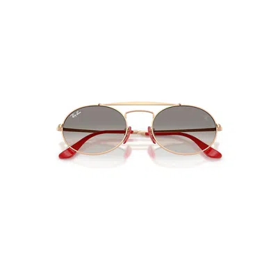 Ray Ban Rb3775m Scuderia Ferrari Collection Sunglasses Rose Gold Frame Grey Lenses 54-20