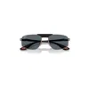 Ray Ban Rb3776m Scuderia Ferrari Collection Sunglasses Black Frame Blue Lenses 58-18 In Black