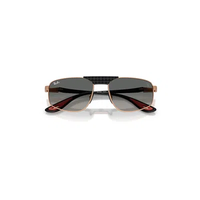 Ray Ban Rb3776m Scuderia Ferrari Collection Sunglasses Black Frame Grey Lenses 58-18