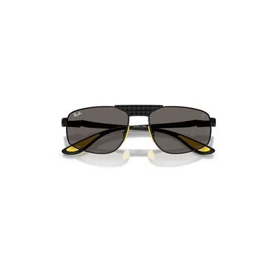 Ray Ban Rb3776m Scuderia Ferrari Collection Sunglasses Black Frame Grey Lenses 58-18