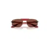 Ray Ban Rb3776m Scuderia Ferrari Collection Sunglasses Red Frame Red Lenses 58-18 In Red