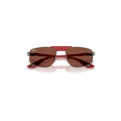 Ray Ban Rb3776m Scuderia Ferrari Collection Sunglasses Red Frame Red Lenses 58-18