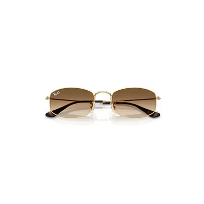Ray Ban Rb3832 Sunglasses Arista Gold Frame Brown Lenses 52-21