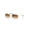 Ray Ban Sunglasses Unisex Rb3832 - Arista Gold Frame Brown Lenses 55-21 In Gold