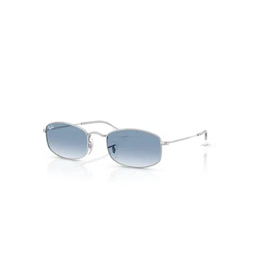 Ray Ban Sunglasses Unisex Rb3832 - Silver Frame Blue Lenses 55-21