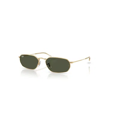 Ray Ban Sunglasses Unisex Rb3947 - Arista Gold Frame Green Lenses 54-18