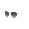 Ray Ban Sunglasses Unisex Round Reverse - Silver Frame Grey Lenses 53-21 In Silver