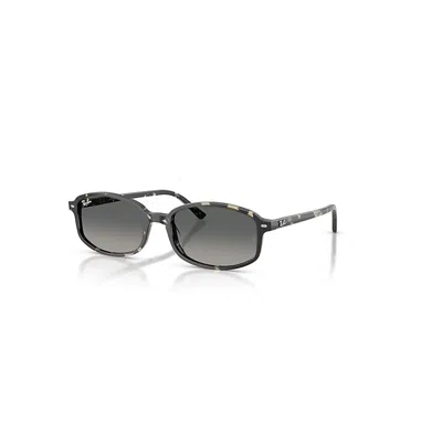 Ray Ban Sunglasses Unisex Sam - Grey Havana Frame Grey Lenses 56-19 In Gray