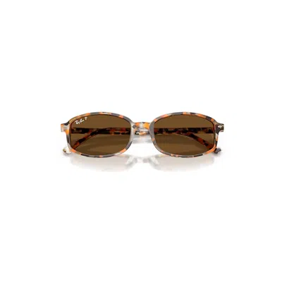 Ray Ban Sam Sunglasses Havana Brown Grey Frame Brown Lenses Polarized 54-19
