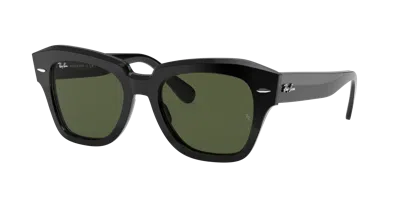 Ray Ban Ray-ban Square State Street Sunglasses In Black Orb2186