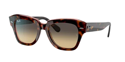 Ray Ban State Street Sunglasses Tortoise Frame Brown Lenses 49-20