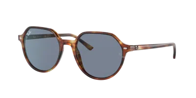 Ray Ban Thalia Sunglasses Tortoise Frame Blue Lenses 53-18