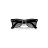 Ray Ban Wayfarer Ease Sunglasses Black Frame Grey Lenses Polarized 50-22 In Black