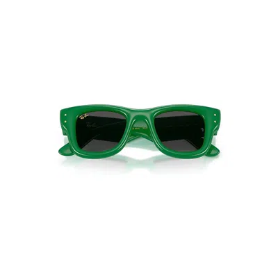 Ray Ban Wayfarer Puffer Sunglasses Green Frame Black Lenses 47-23