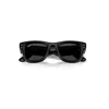 Ray Ban Wayfarer Puffer Crystal Edition Sunglasses Black & Strass Frame Black Lenses 47-23