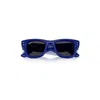 Ray Ban Wayfarer Puffer Crystal Edition Sunglasses Blue & Strass Frame Black Lenses 47-23