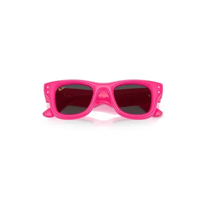 Ray Ban Wayfarer Puffer Crystal Edition Sunglasses Pink & Strass Frame Black Lenses 47-23