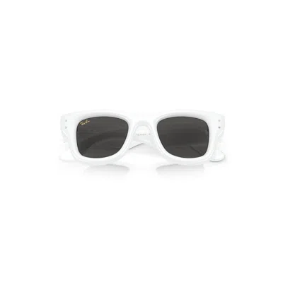 Ray Ban Wayfarer Puffer Crystal Edition Sunglasses White & Strass Frame Black Lenses 47-23