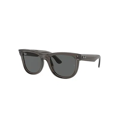 Ray Ban Wayfarer Reverse Sonnenbrillen Dunkelgrau Transparent Fassung Grau Glas 53-20 In Transparent Dark Grey