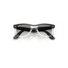 Ray Ban Wayfarer Street Neat Sunglasses Black On Transparent Frame Grey Lenses 50-22 In Black